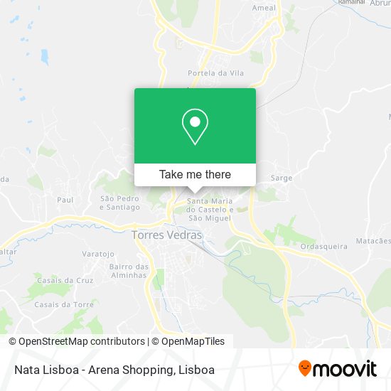 Nata Lisboa - Arena Shopping mapa