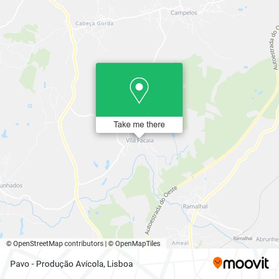 Pavo - Produção Avícola map