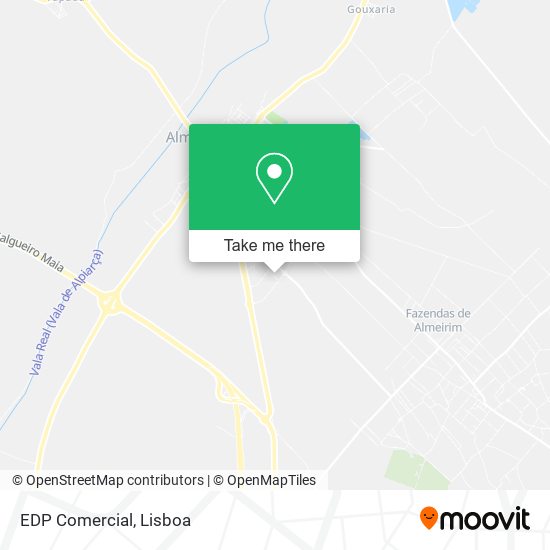 EDP Comercial map