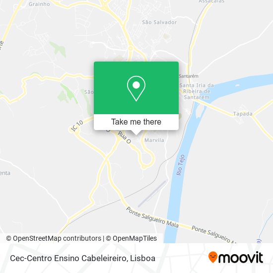 Cec-Centro Ensino Cabeleireiro mapa