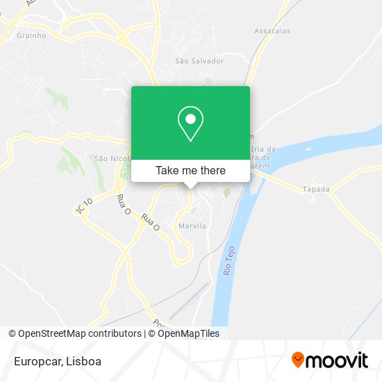 Europcar map