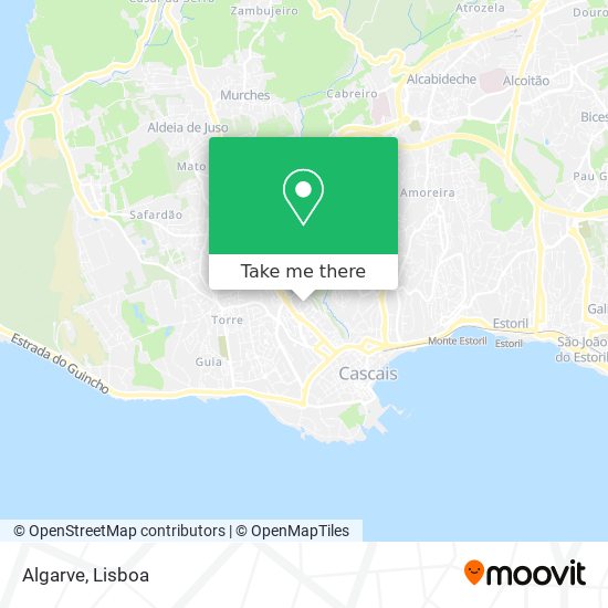 Algarve map