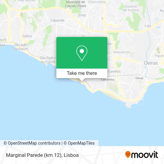 Marginal Parede (km 12) map