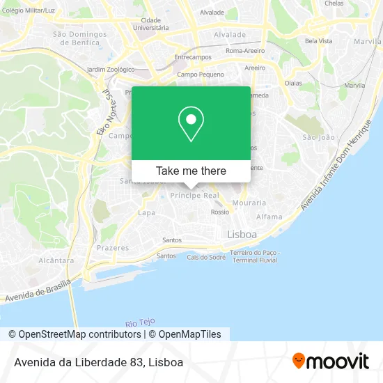Avenida da Liberdade 83 map