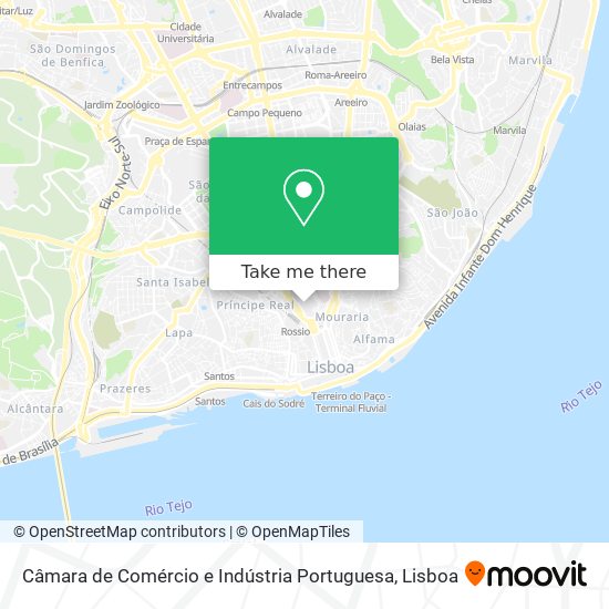 Câmara de Comércio e Indústria Portuguesa map