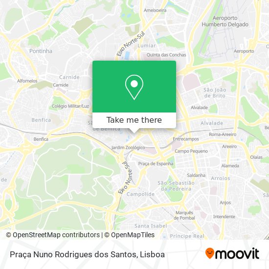 Praça Nuno Rodrigues dos Santos map