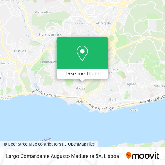 Largo Comandante Augusto Madureira 5A mapa