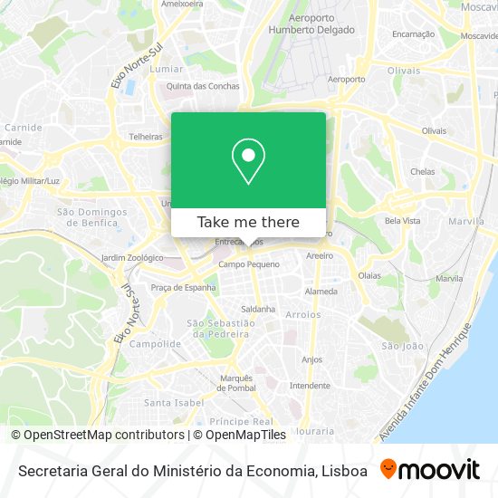 Secretaria Geral do Ministério da Economia map