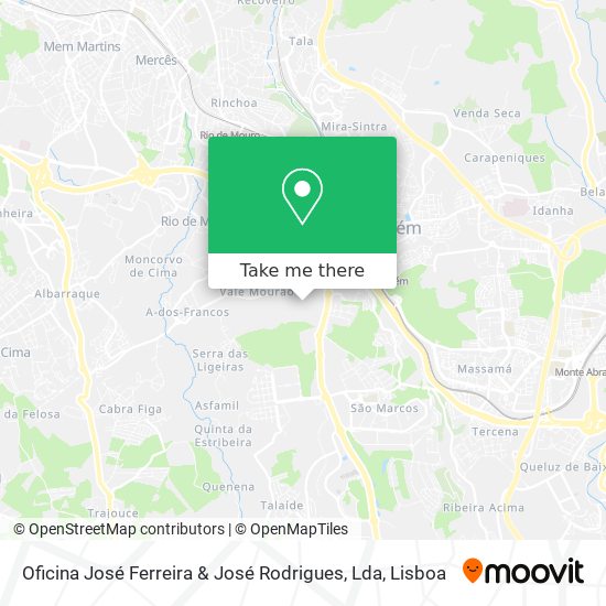 Oficina José Ferreira & José Rodrigues, Lda mapa