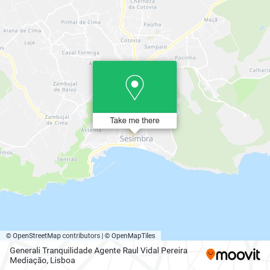 Generali Tranquilidade Agente Raul Vidal Pereira Mediação map