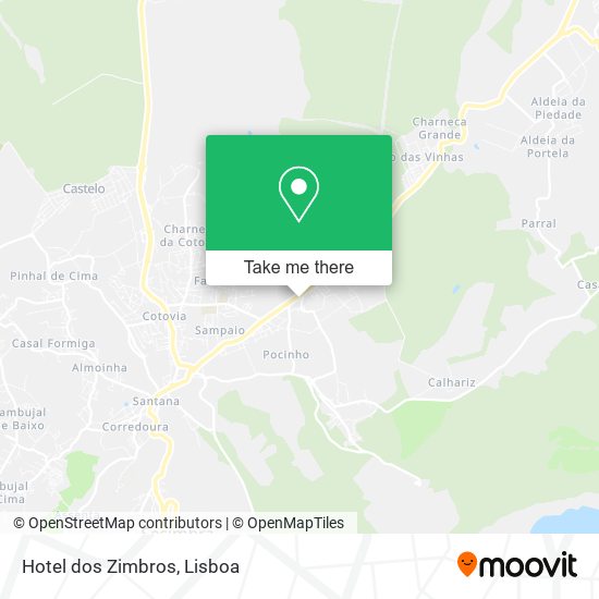 Hotel dos Zimbros map