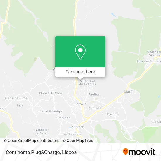 Continente Plug&Charge map