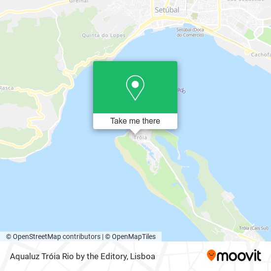 Aqualuz Tróia Rio by the Editory map