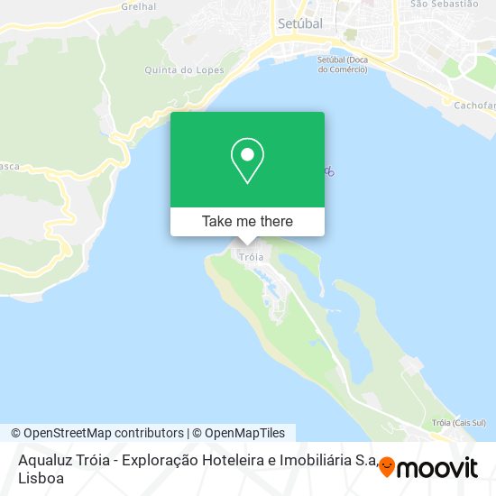 Aqualuz Tróia - Exploração Hoteleira e Imobiliária S.a mapa