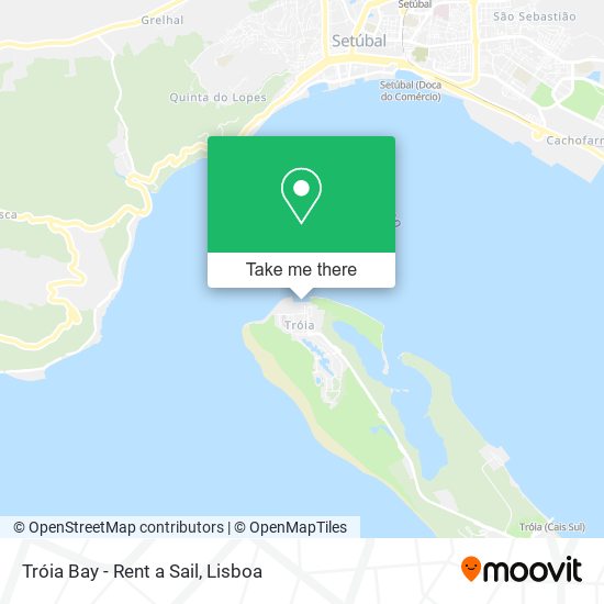 Tróia Bay - Rent a Sail map