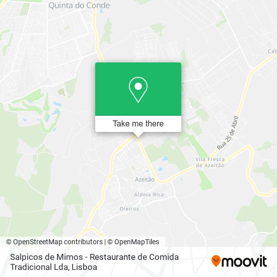 Salpicos de Mimos - Restaurante de Comida Tradicional Lda mapa