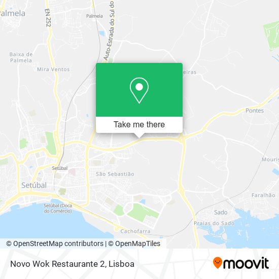 Novo Wok Restaurante 2 mapa