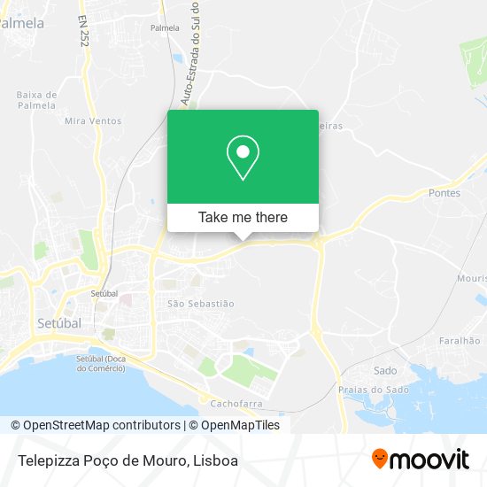Telepizza Poço de Mouro mapa