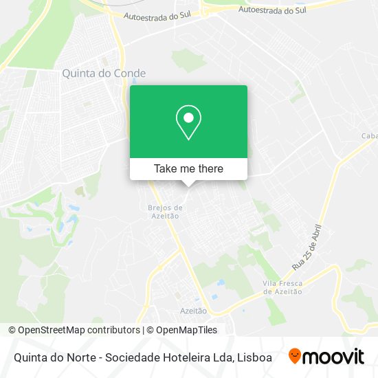 Quinta do Norte - Sociedade Hoteleira Lda map