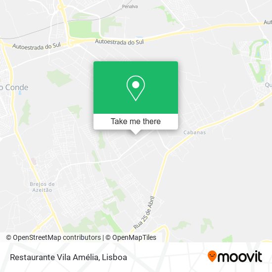 Restaurante Vila Amélia mapa
