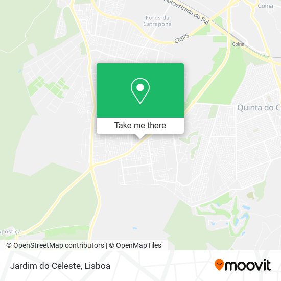 Jardim do Celeste map