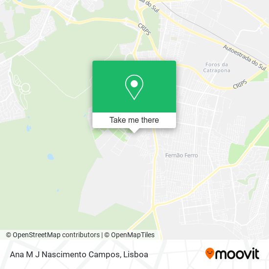 Ana M J Nascimento Campos mapa