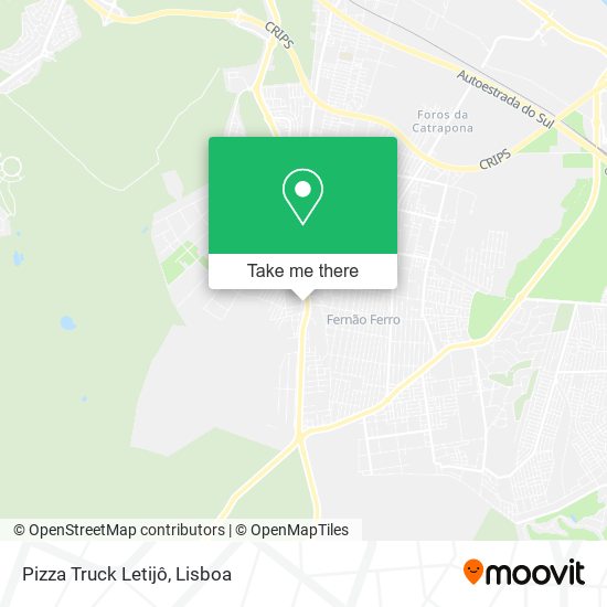 Pizza Truck Letijô map