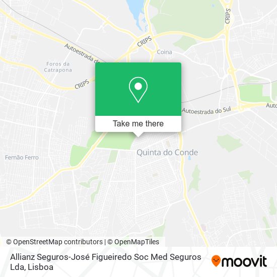 Allianz Seguros-José Figueiredo Soc Med Seguros Lda mapa