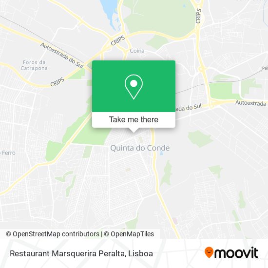Restaurant Marsquerira Peralta map