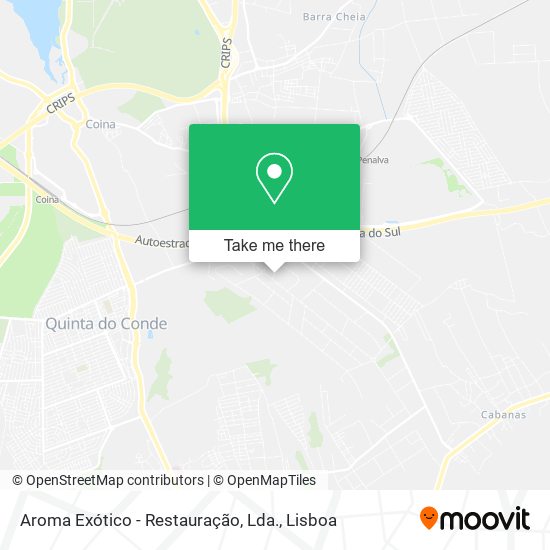 Aroma Exótico - Restauração, Lda. map
