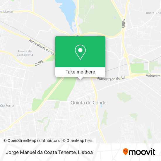 Jorge Manuel da Costa Tenente map