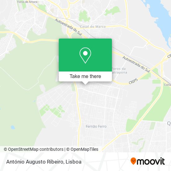 António Augusto Ribeiro mapa