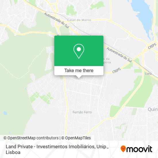 Land Private - Investimentos Imobiliários, Unip. map