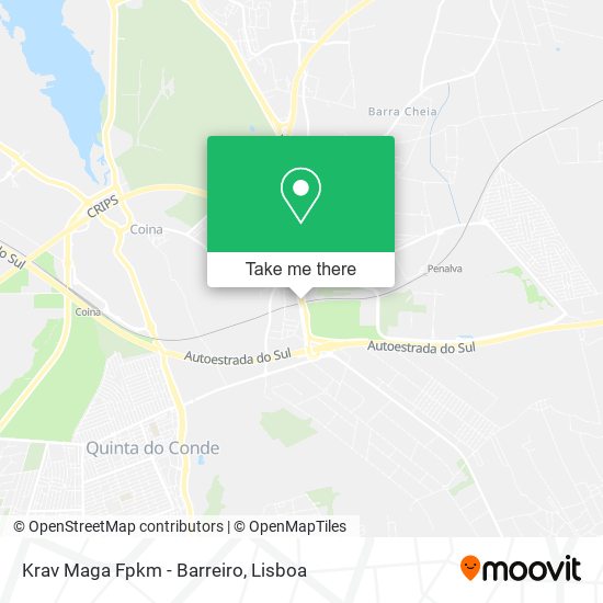 Krav Maga Fpkm - Barreiro map