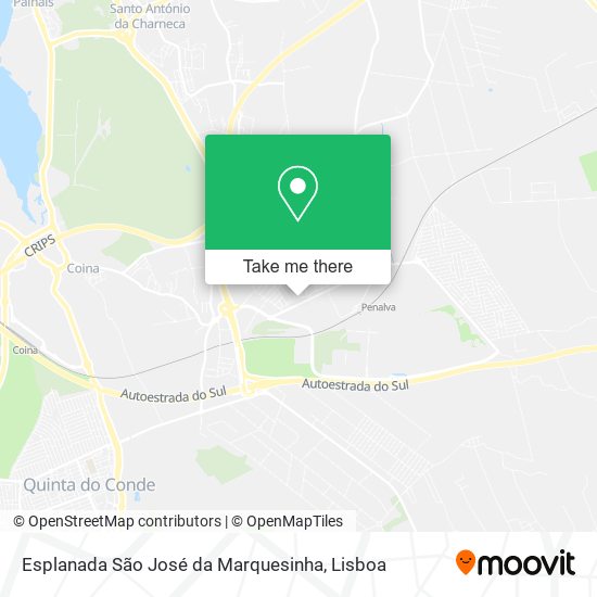 Esplanada São José da Marquesinha mapa