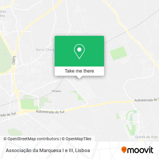 Associação da Marquesa I e III mapa