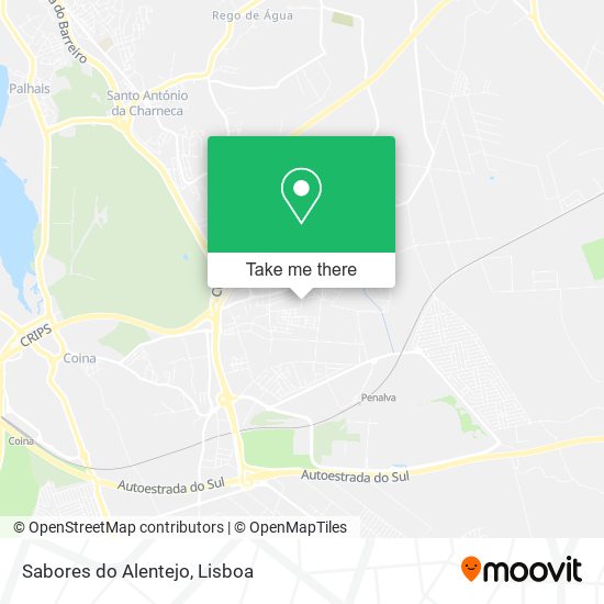 Sabores do Alentejo map