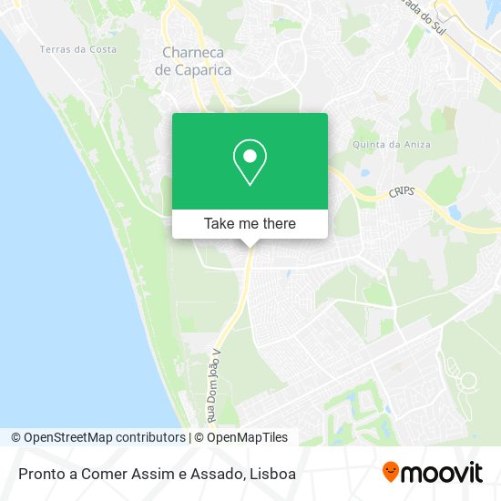 Pronto a Comer Assim e Assado mapa