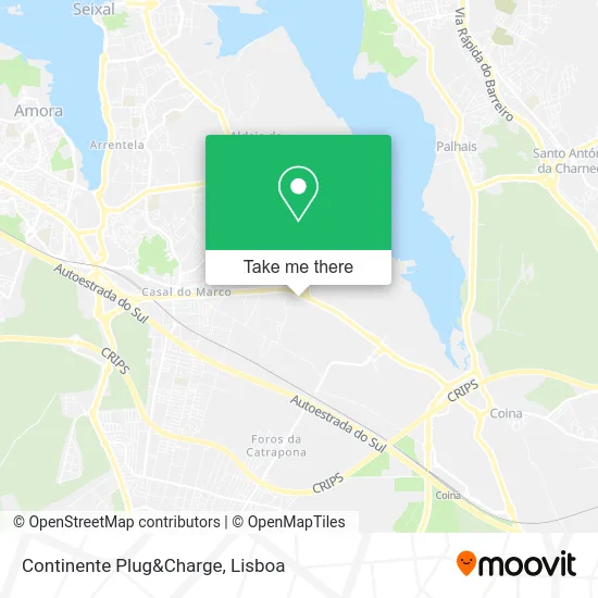 Continente Plug&Charge map