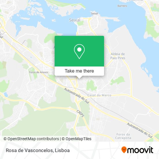 Rosa de Vasconcelos mapa