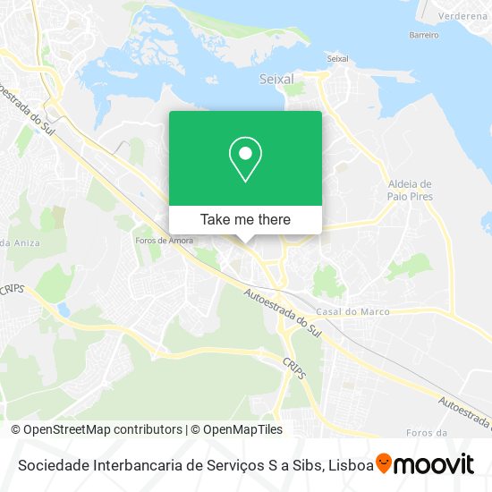 Sociedade Interbancaria de Serviços S a Sibs map