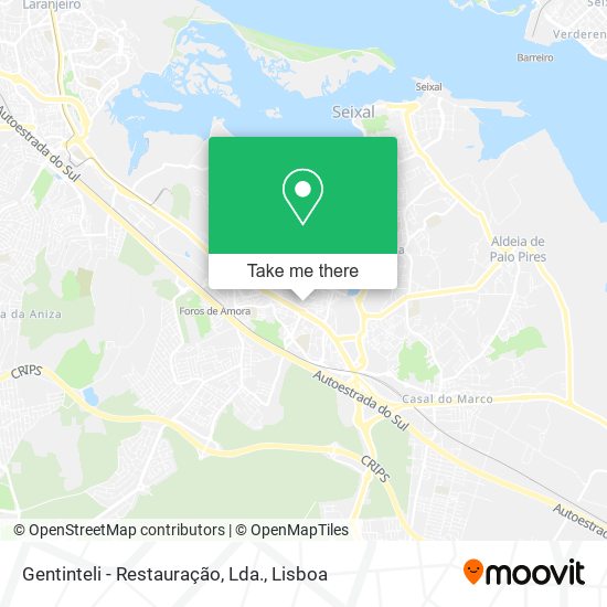 Gentinteli - Restauração, Lda. mapa