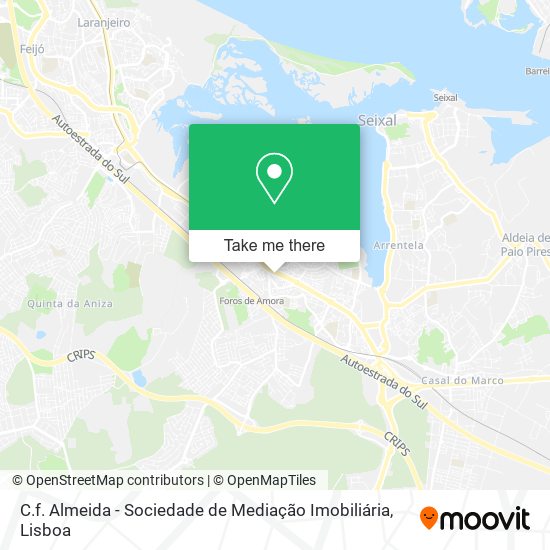 C.f. Almeida - Sociedade de Mediação Imobiliária map