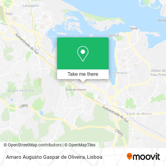 Amaro Augusto Gaspar de Oliveira map