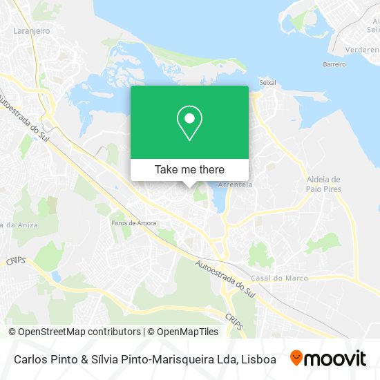 Carlos Pinto & Sílvia Pinto-Marisqueira Lda mapa
