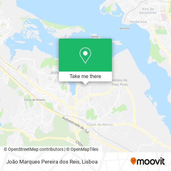 João Marques Pereira dos Reis mapa