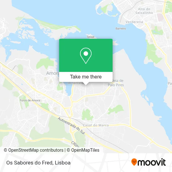 Os Sabores do Fred map