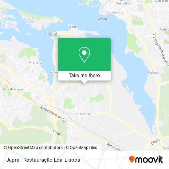 Japre - Restauração Lda mapa