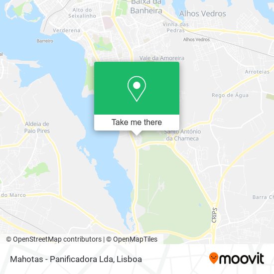 Mahotas - Panificadora Lda map