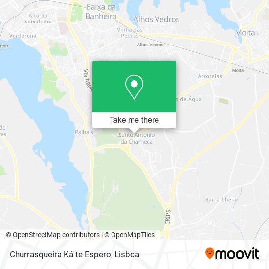 Churrasqueira Ká te Espero map